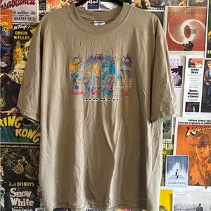 Jerzees Hawaii Graphic Men's T-Shirt - Tan